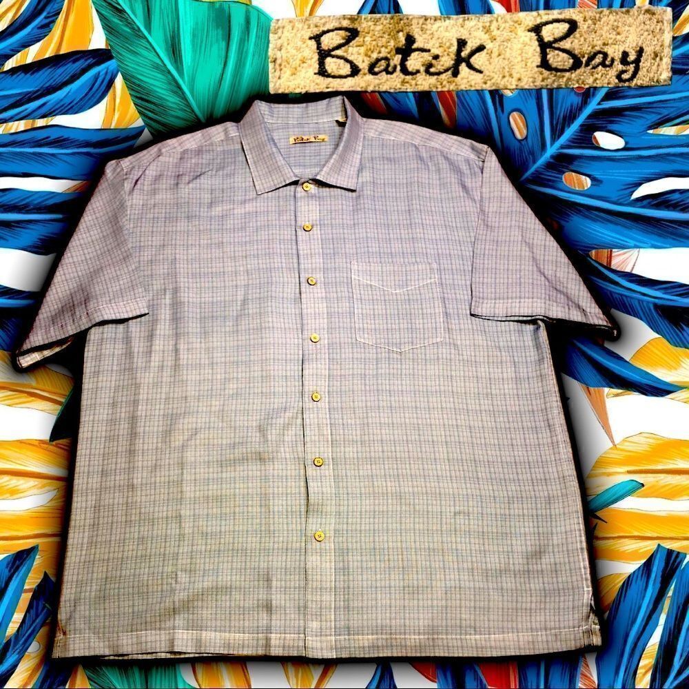 Batik Bay Button up Shirt XXL Light Blue